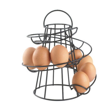 Kitchen Spiral Helter Skelter Egg Holder Stand Rack Storage Holds up to 18 Eggs