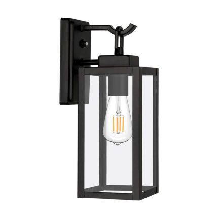 Modern Outdoor Wall Lamp Glass Sconce Light Waterproof For Porch Patio Garden US